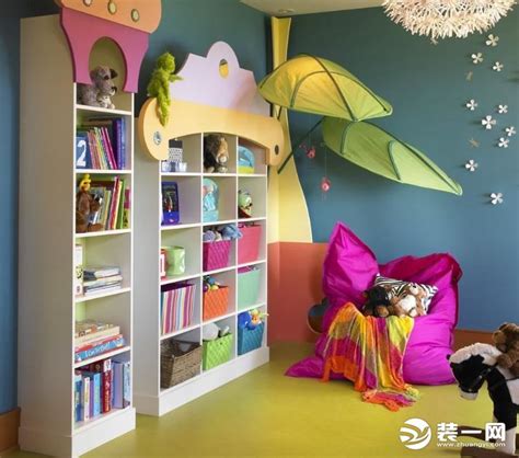 『最IN搭配』七彩儿童书房布置攻略 一眼就爱上的儿童书房_衣柜图片-全屋定制衣柜网