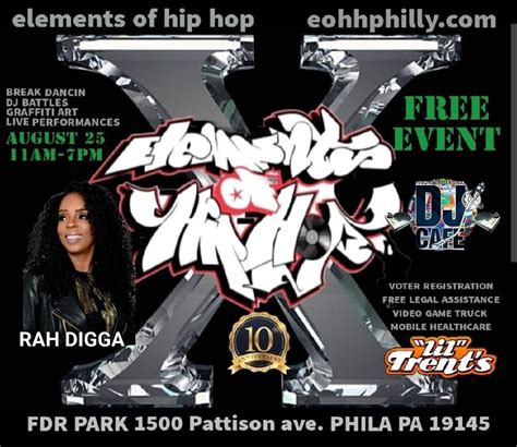 Elements Of Hip Hop 10th anniversary celebration , FDR Park ...