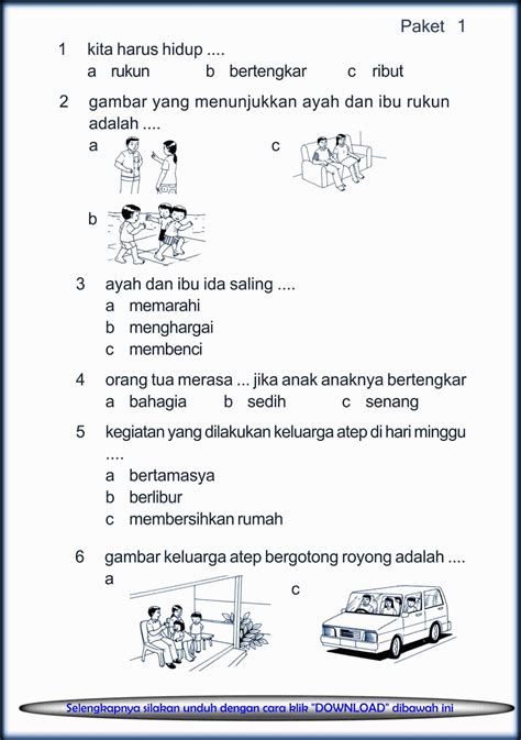 Contoh Soal Kelas 1: Belajar Menyenangkan!