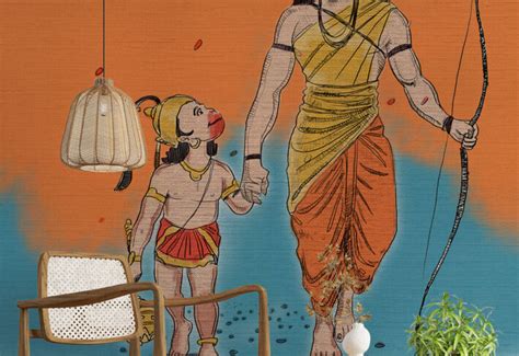 Buy Ram Mandir Wallpaper for Wall – From ₹99/sq ft