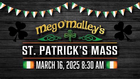 2025 Megs St. Patricks Mass - Downtown Melbourne, 812 E New Haven Ave ...