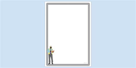 Simple Blank Engineer Page Border (teacher made) - Twinkl