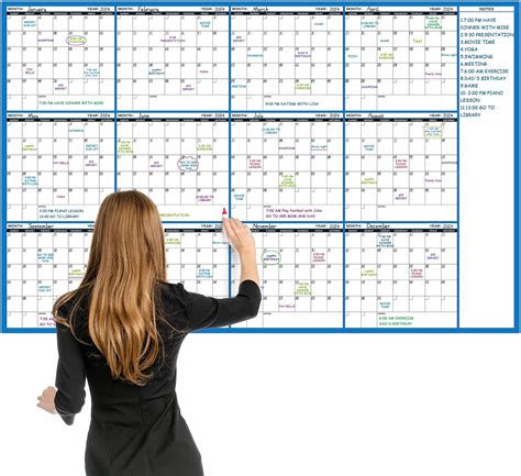 Amazon.com: Dry Erase Calendar for Wall - Undated 3 Month Wall Calendar ...