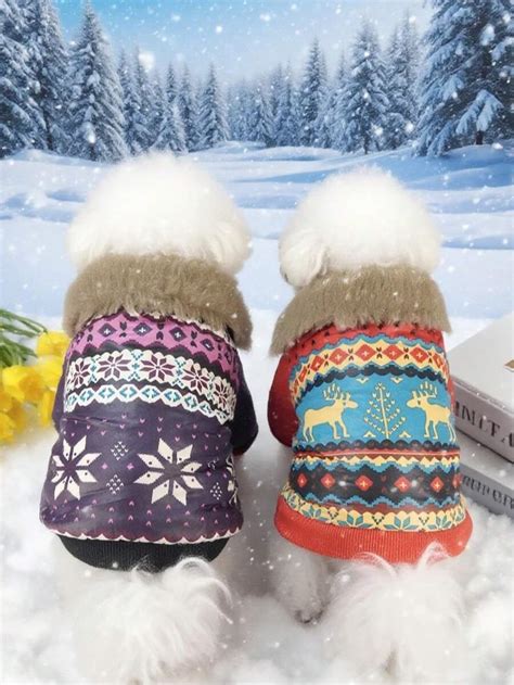 Pet Down Jacket, Padded Coat, Warm Outfit, Outdoor Wear, Cold-Proof ...