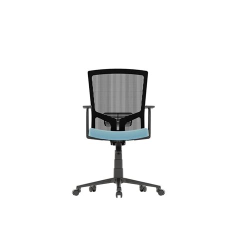 Flow Task Office Chair in Sky Blue - Mid Back Mesh Ergonomic Office ...