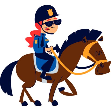 Policewoman Stickers - Free security Stickers