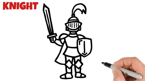 How to Draw a Knight Easy Drawings for Beginners - YouTube