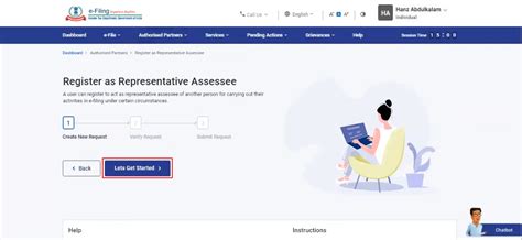 Authorize / Register as Representative User Manual | Income Tax Department