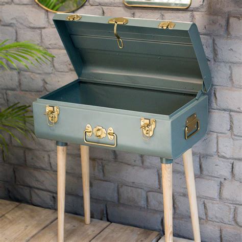 Elan Artiste Trunk Table for Living Room, Bedroom With Wooden Legs ...