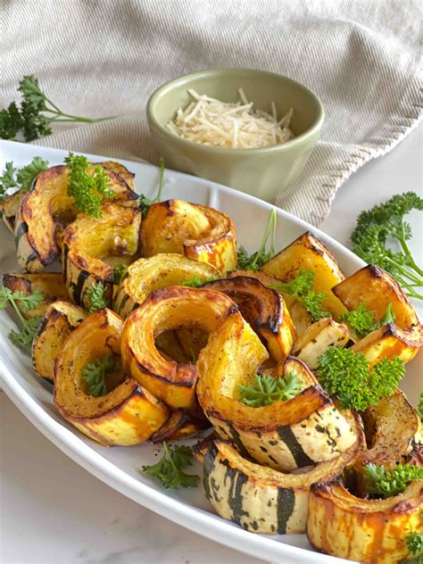 Oven Roasted Delicata Squash - Breezy Kitchen
