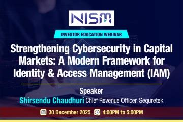 Investor Education Webinar - National Institute of Securities Markets ...