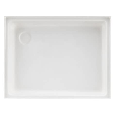 RV Shower Pan 18" x 23" x 4" Left Drain in White - RecPro