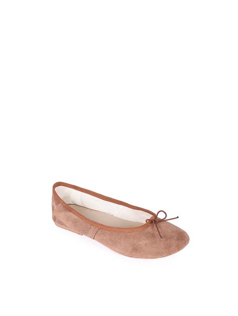 Ballet Flats Brown Suede