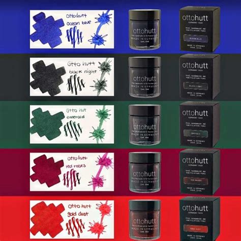 OTTO HUTT, Ink Bottle - RED ROSES 30ml. — SWASTIK penn