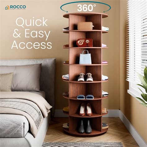Rocco 360° Rotating Shoe Rack – Alexdaisy
