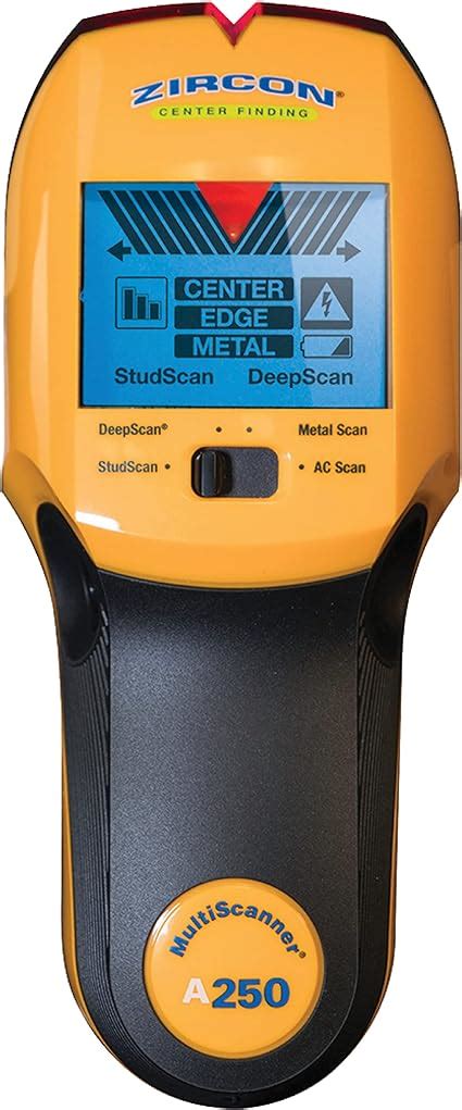 Zircon MultiScanner A250 All-In-One Stud Finder/Metal Detector/Live AC ...