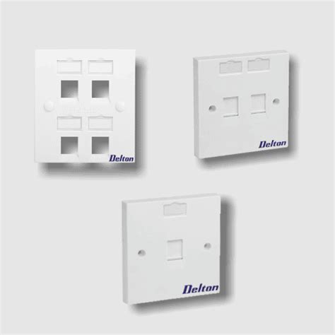 Delton Shuttered Face Plates quad Port (DLT-FPQMS)