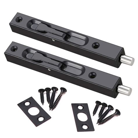 Buy 2pcsDoor Bolts,Bolt Protector Concealed Sliding Bolt Lock - 6 inch ...