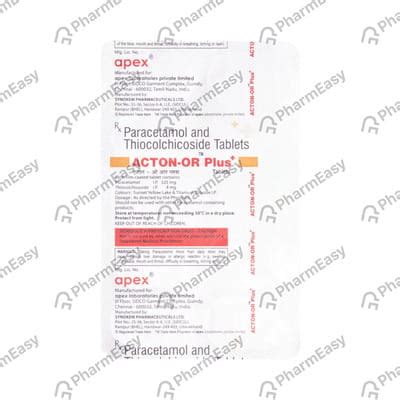 Acton Or Plus Strip Of 10 Tablets: Uses, Side Effects, Price & Dosage ...