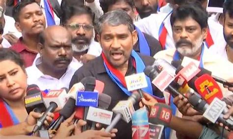 VCK stages rail roko in Chennai over Shah’s Ambedkar remarks