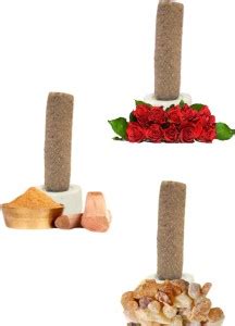Gaumayam Sambrani Dhoop 3 in 1 Cowdung dhoop batti - Gulab, Chandan ...