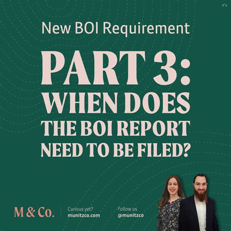 BOI report due: a one-time filing? | Mushky Munitz, CPA posted on the ...