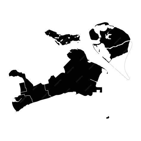 Premium Vector | South East Singapore Community Development Council map Vector illustration