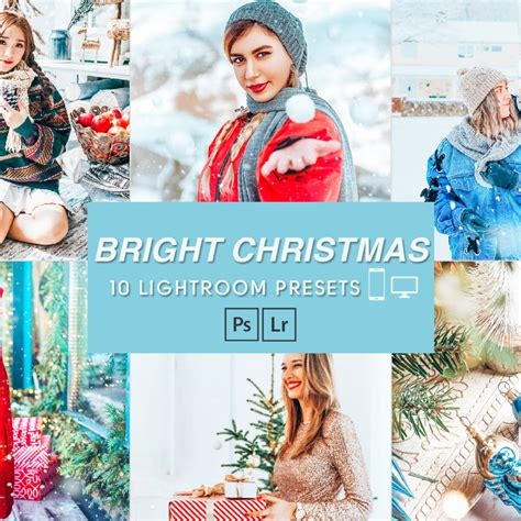 10 Golden Christmas presets, Desktop & Mobile Lightroom Presets, Golden ...