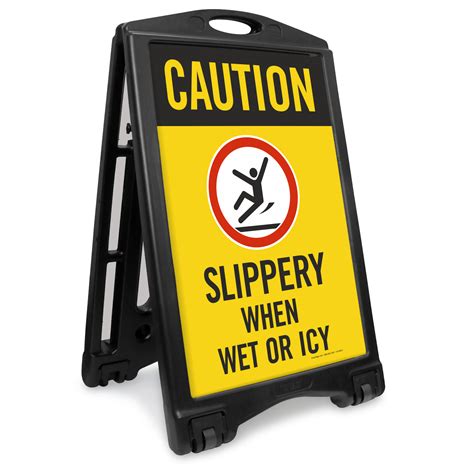 Slippery When Wet Signs | Caution Floor Slippery When Wet Signs