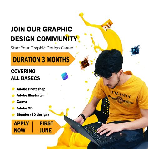 graphic design poster for internship :: Behance