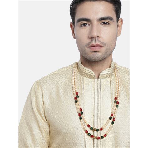 Etnico Gold-Plated Layered Groom Necklace For Men (Mlp40Mg) – JewelEMarket