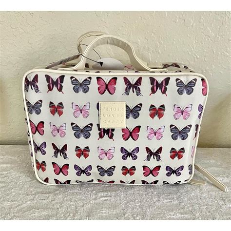 Tender Love + Carry Makeup Travel case Butterflies - Depop