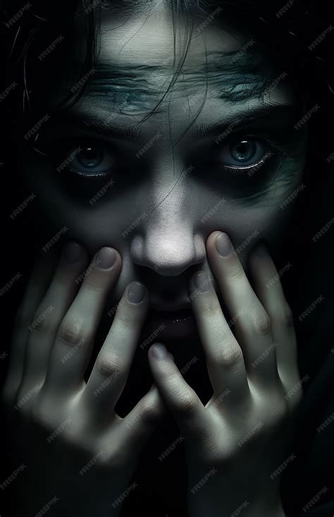 Premium AI Image | Horror possessed girl Hollow movie poster skeleton ...