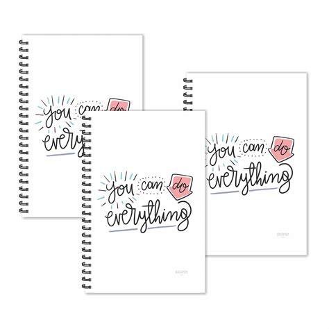 ESCAPER You can do Everything Motivational Quotes Diary (Ruled - A5-8.5 ...