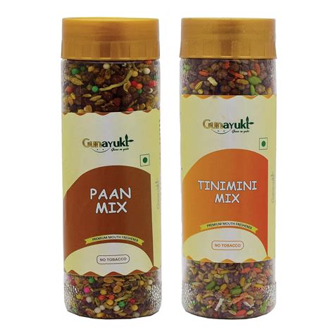 Gunayukt Paan Mix 200 Gm & Tinimini Mix 200 Gm Mukhwas (Mouth Freshners ...