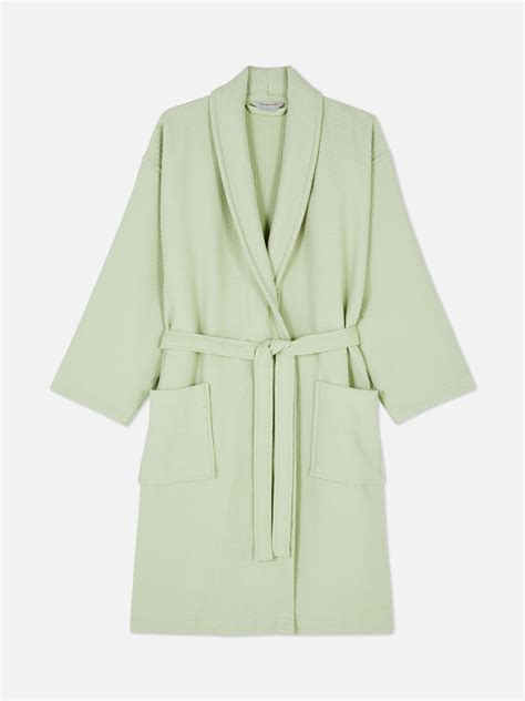 Womens Taupe Waffle Towelling Robe | Primark