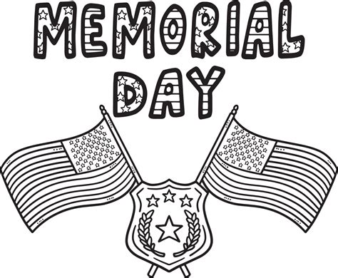 Memorial Day Clip Art Black And White