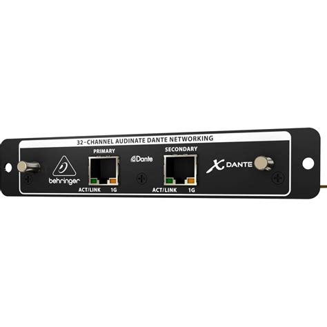 Behringer X-DANTE 32-Channel 48 kHz Bi-Directional Audio Interface ...