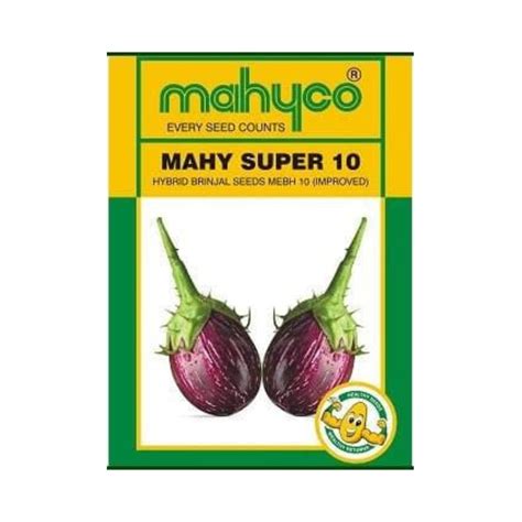 Super 10 Brinjal Seeds - Mahyco | F1 Hybrid | Buy Online at Best Price ...