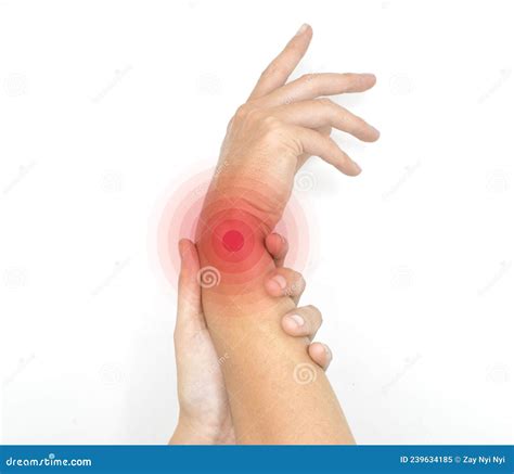 Pain in Wrist Joint of Asian Young Man. Concept of Hand Pain, Rheumatoid Arthritis and Arm ...