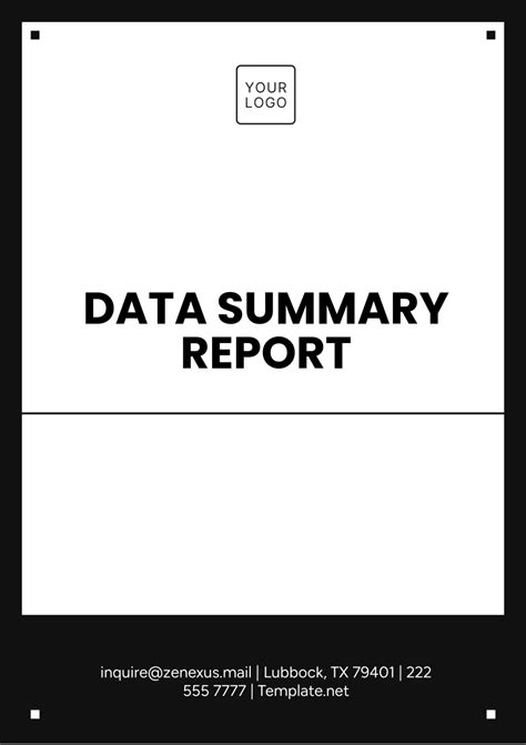 Image result for Summary Report Example