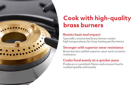 Usha EB GS3 001 Cooktop Ebony 3001 (Black), Open, 3 Burner : Amazon.in ...