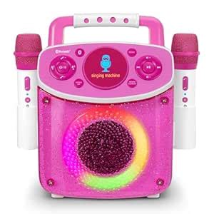 Kids Karaoke Machine with Microphone, Singing Machine, Pink : Amazon.in ...