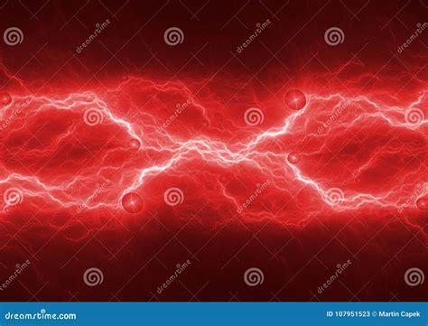 Red hot lightning, stock image. Image of plasma, bolt - 107951523