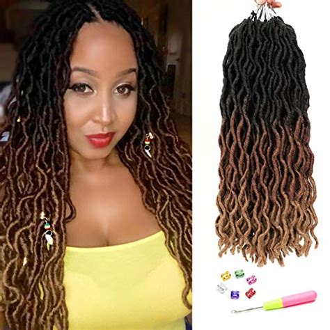 Buy Callia 7 Packs Curly Faux Locs Crochet Hair 18 Soft Gypsy Locs Pre ...