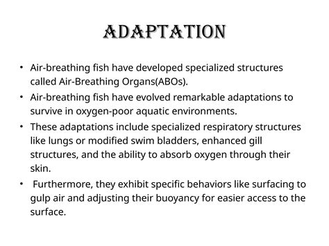 Air Breathing Fishes, Accessory Respiratory Organs.pptx