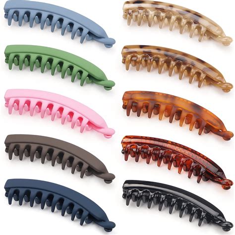 Amazon.com: 6 Pieces Banana Hair Clips,5 Inch Large Banana Clip for ...