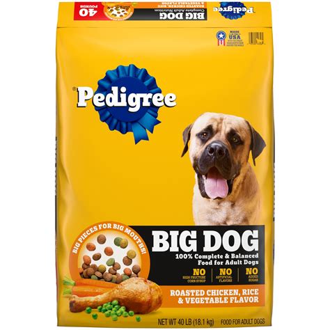Pedigree High Protein Large Breed Dry Dog Food, Roasted Chicken, Rice ...