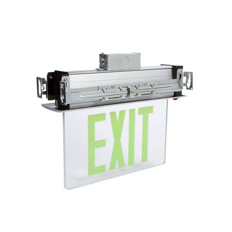 MorrisProducts LED Exit Sign – Recessed Mount Edge – Green on India | Ubuy