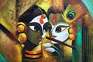 wallpics® Lord Radha Krishna Canvas Painting Poster Waterproof for Home ...